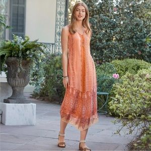 Sundance NWOT Orange Breezy Dress size 10
